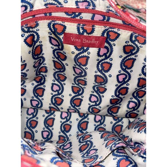 Vera Bradley Glenna Satchel Bag in "Stitched Flowers" Pattern - Picture 6 of 9